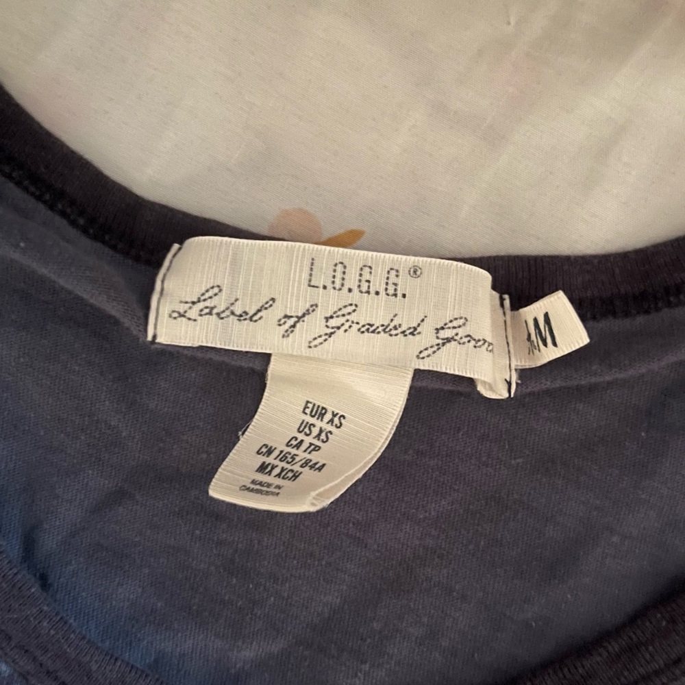 Navy Tank Top with Ringer Details - Picture 3 of 4